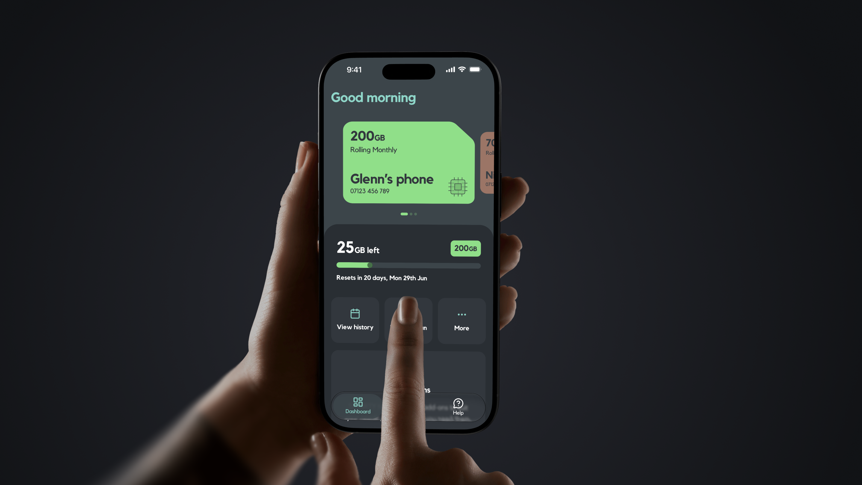 Bringing all those elements together allowed us to quickly prototype and test the new dashboard experience.